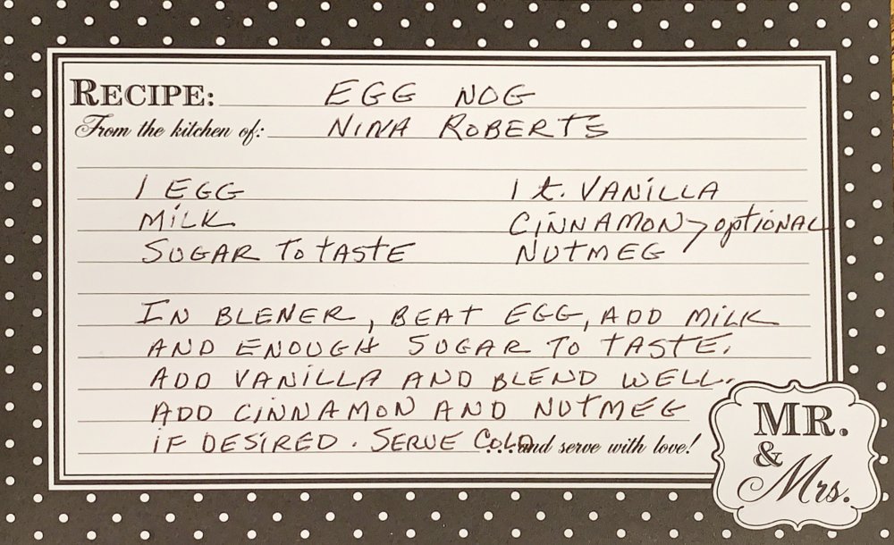 EGG NOG