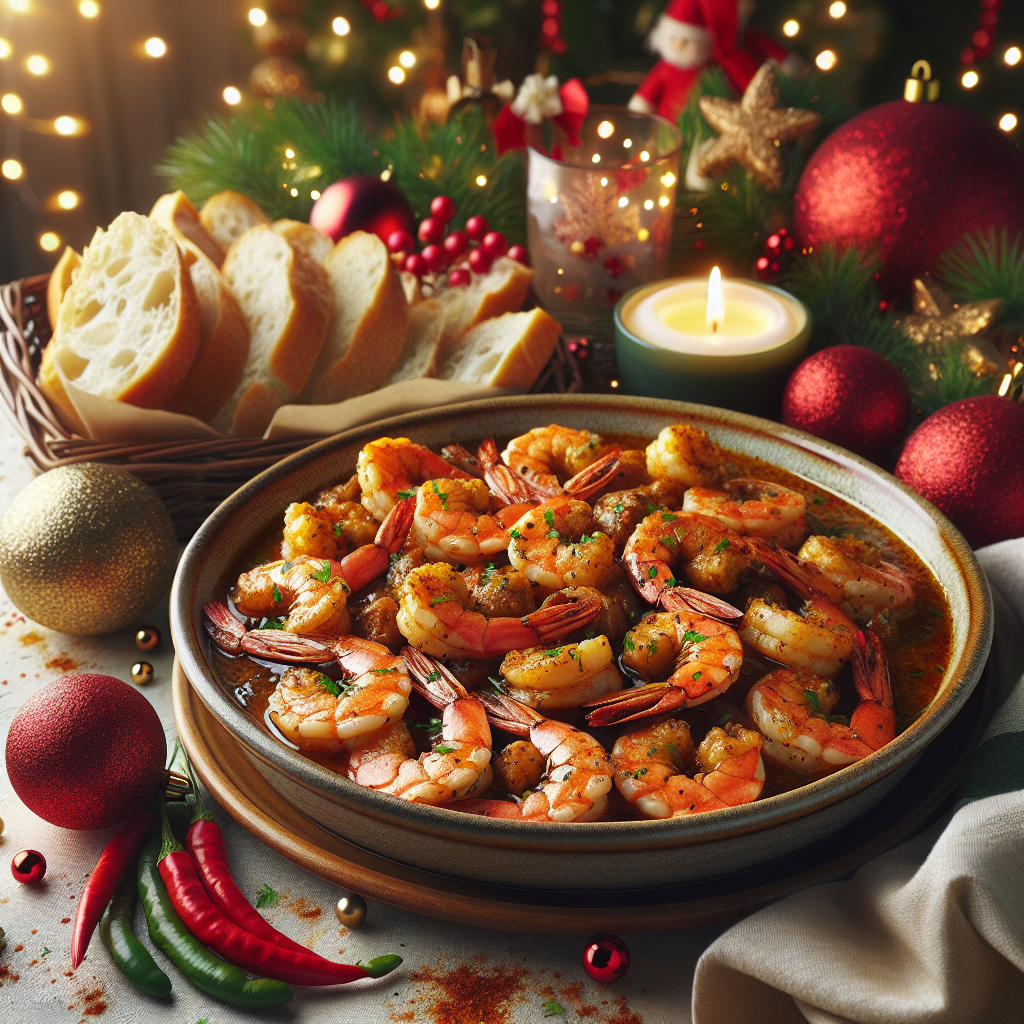 Christmas Eve Cajun Shrimp