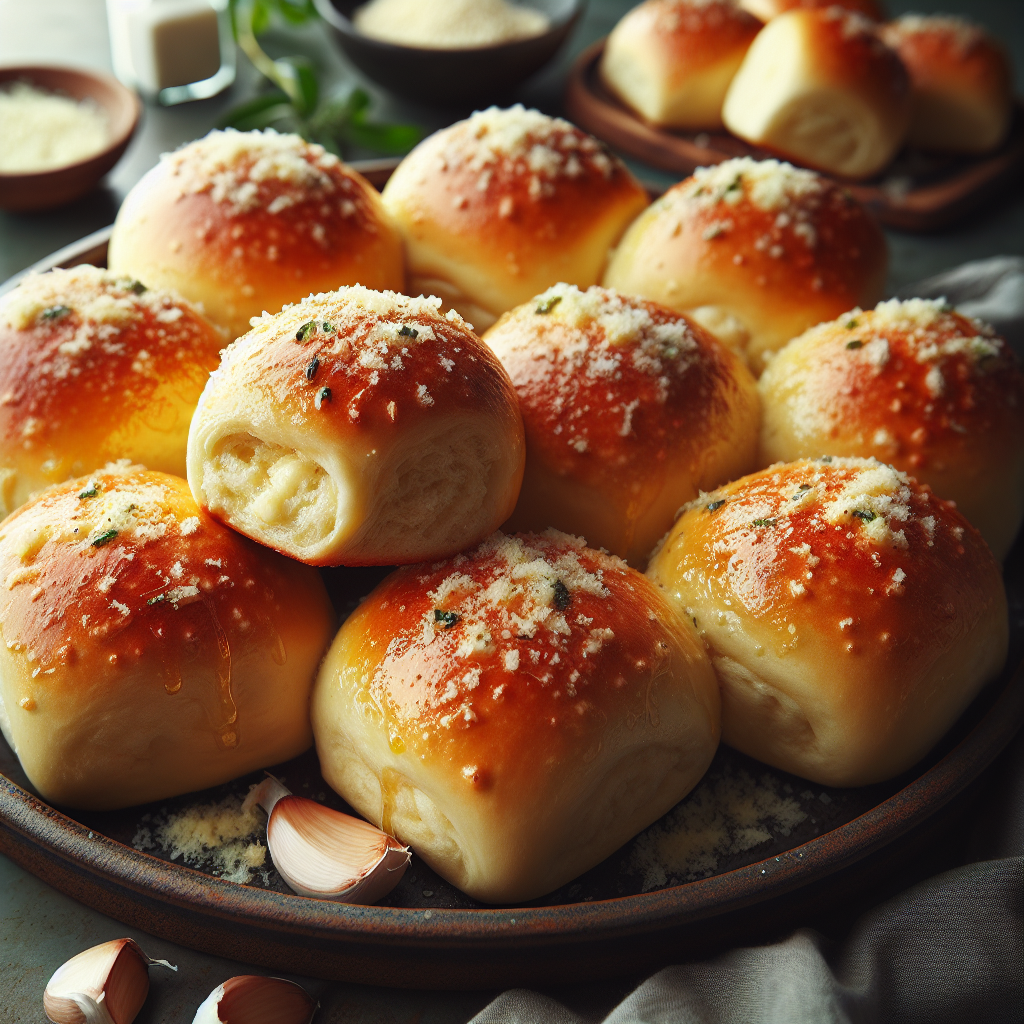 Parm-Dusted Garlic-Butter Pull-Apart Dinner Rolls