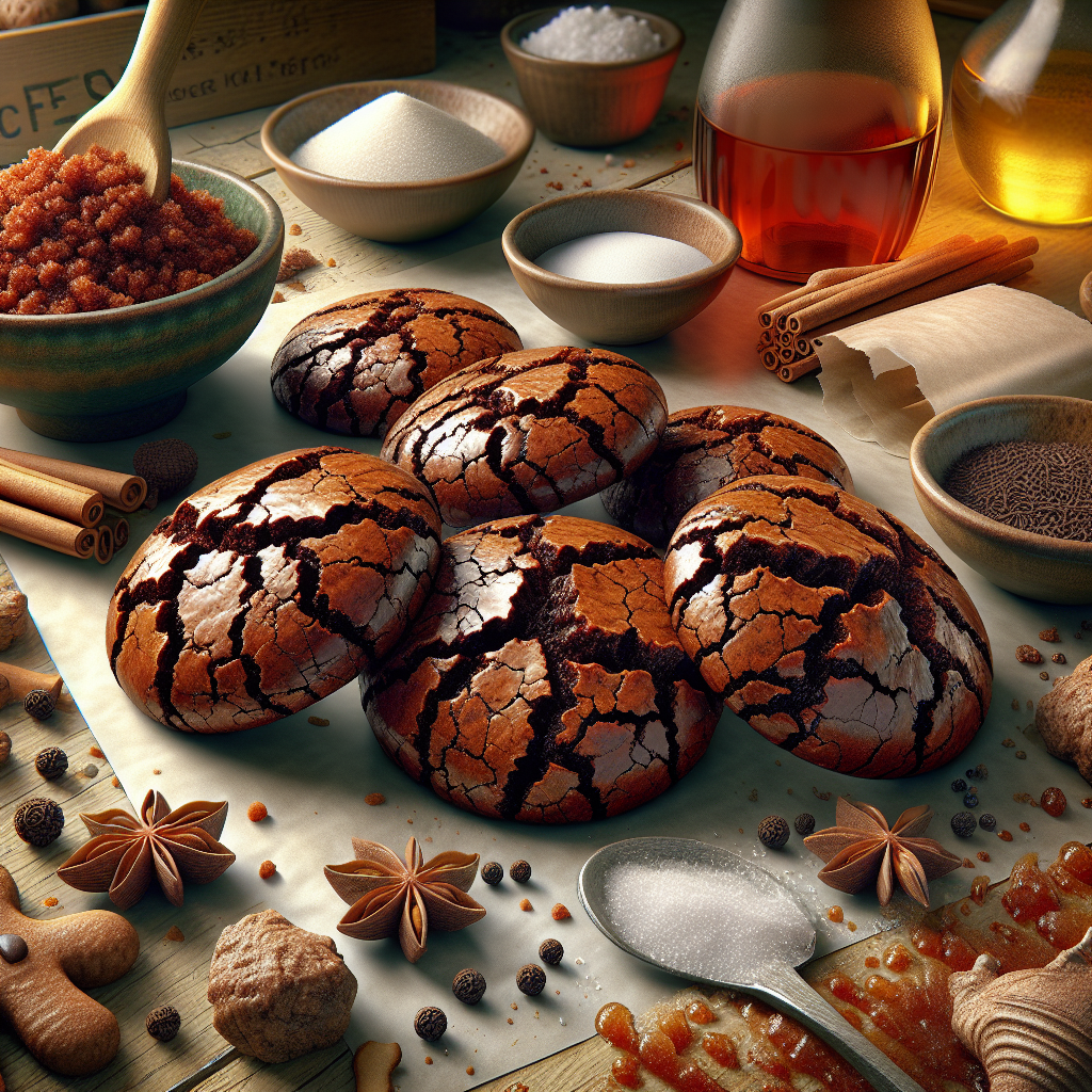 Molasses Crinkle Cookies