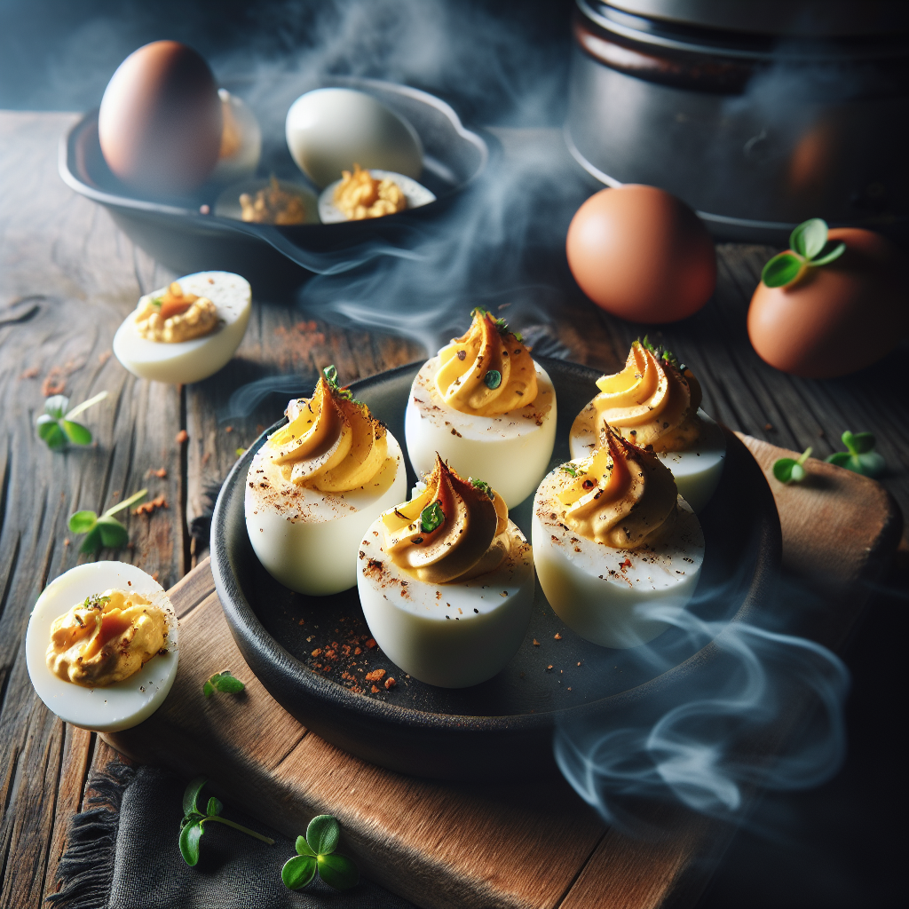 Smoked Deviled Eggs