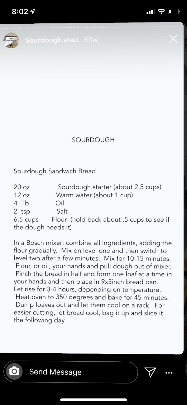 Sourdough Sandwich Bread